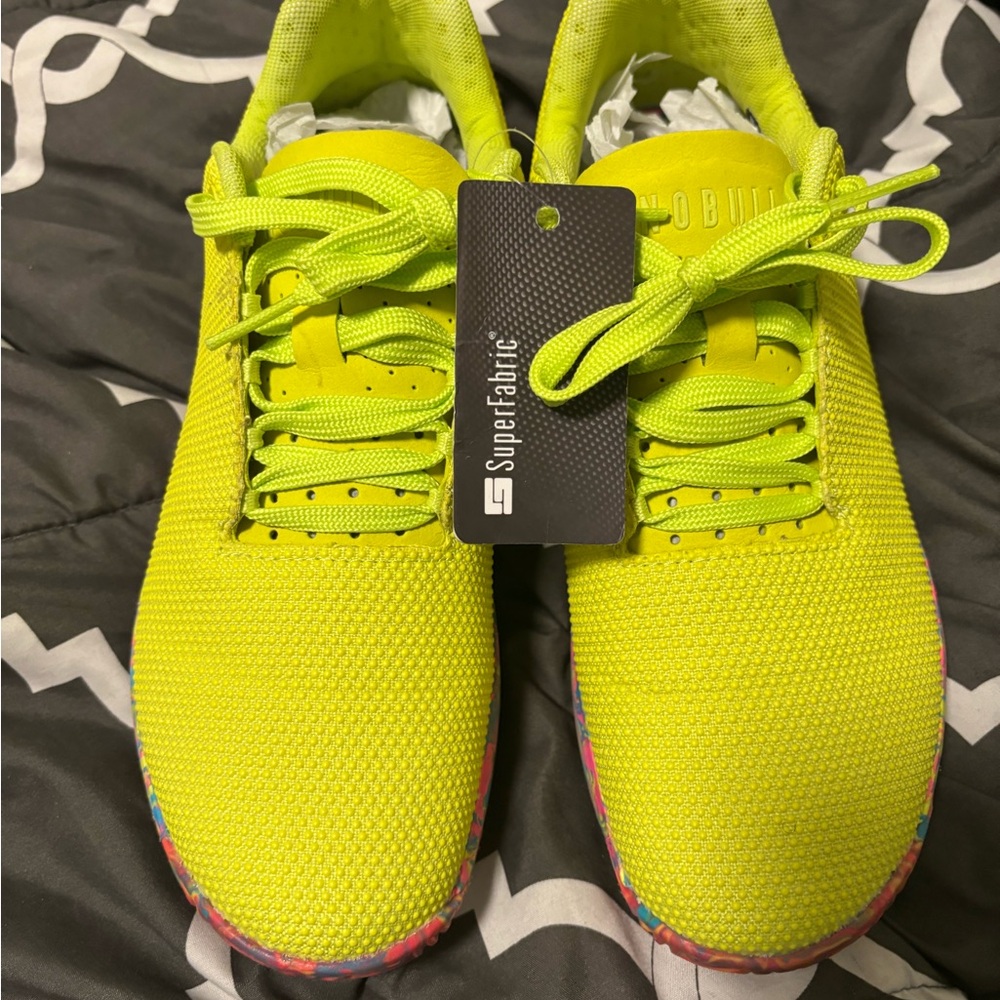 NOBULL NEON YELLOW SWIRL-SuperFabric Vibrant Yellow Sneakers